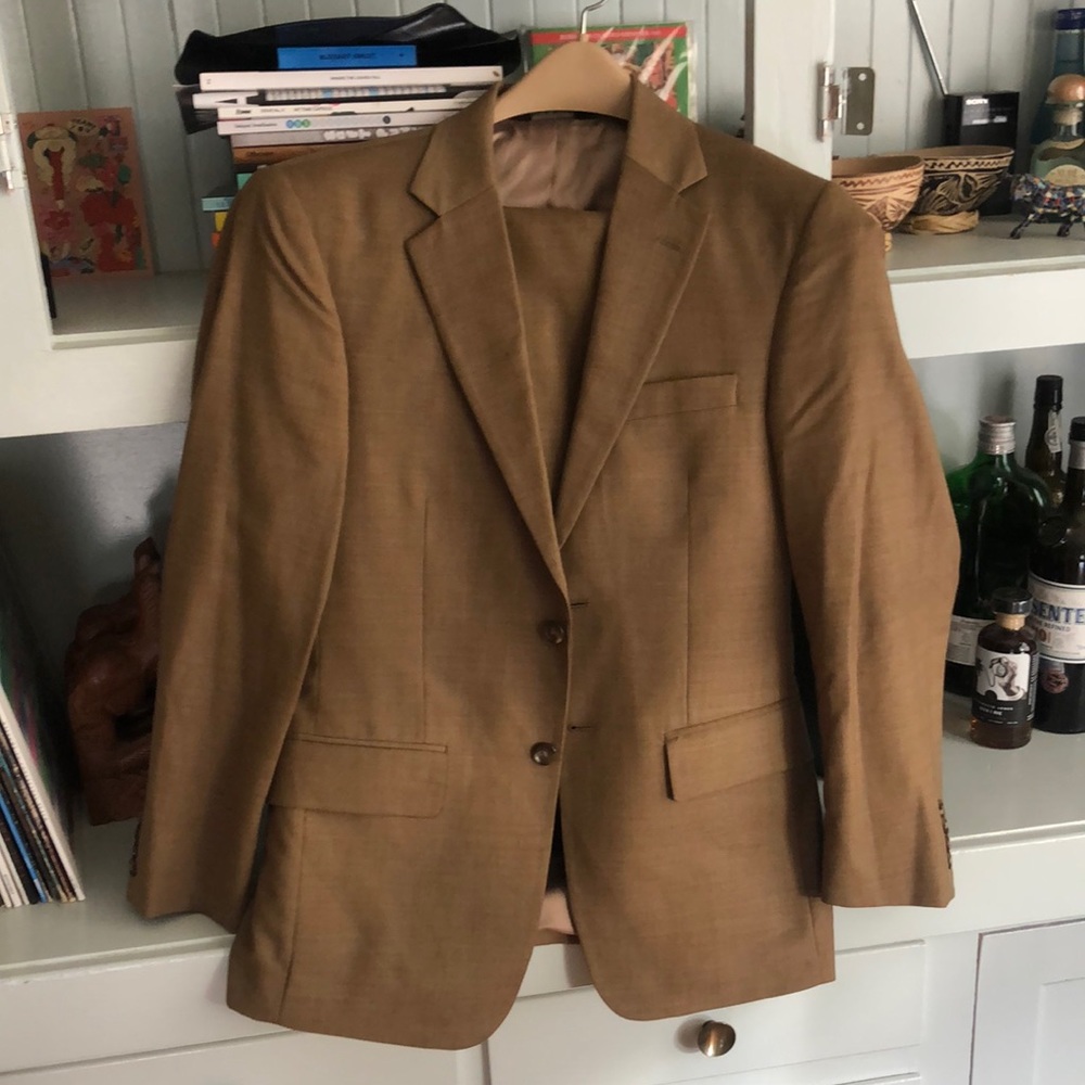 Jos. A Bank tan full suit